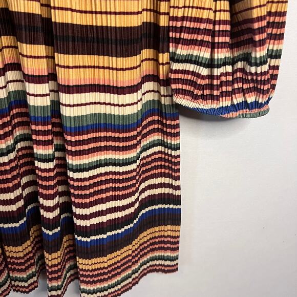 ZARA Micro Pleated Dress Size Medium - Picture 9 of 11